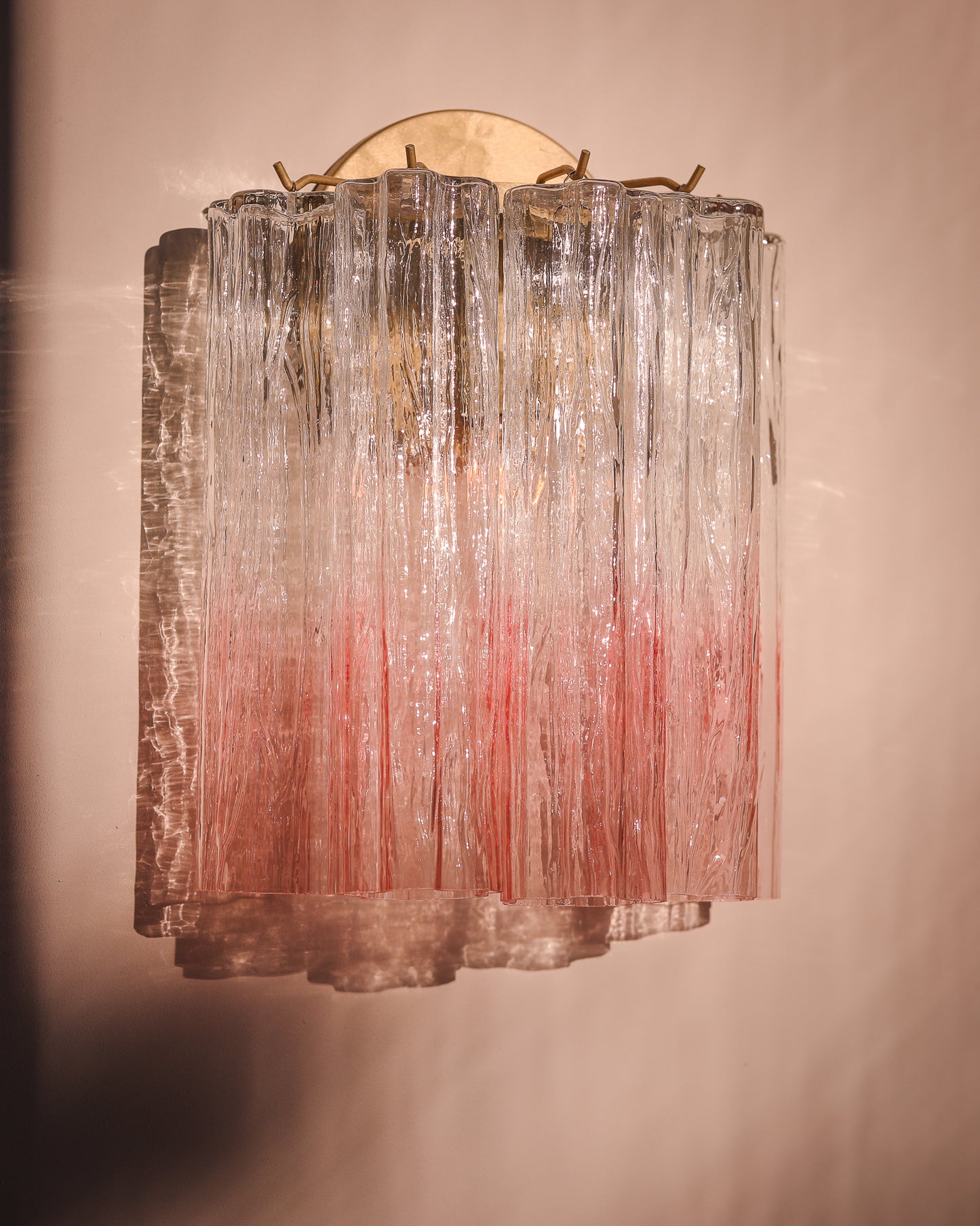 Wall light Sakura transparant to pink - medium