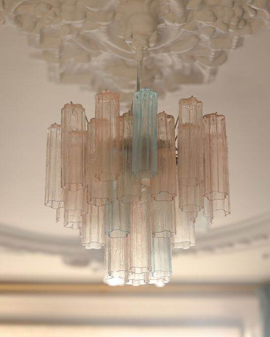 Chandelier Sakura pink & blue - medium