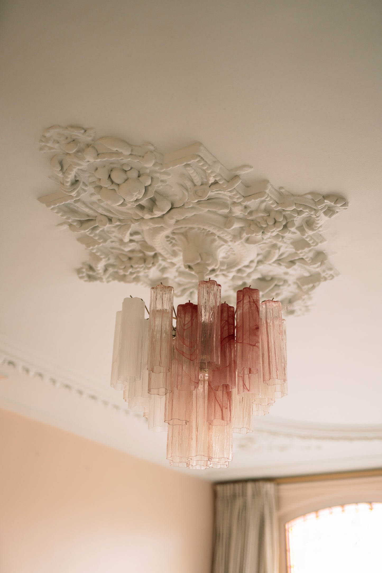 Chandelier Sakura pink & alabaster mix - medium
