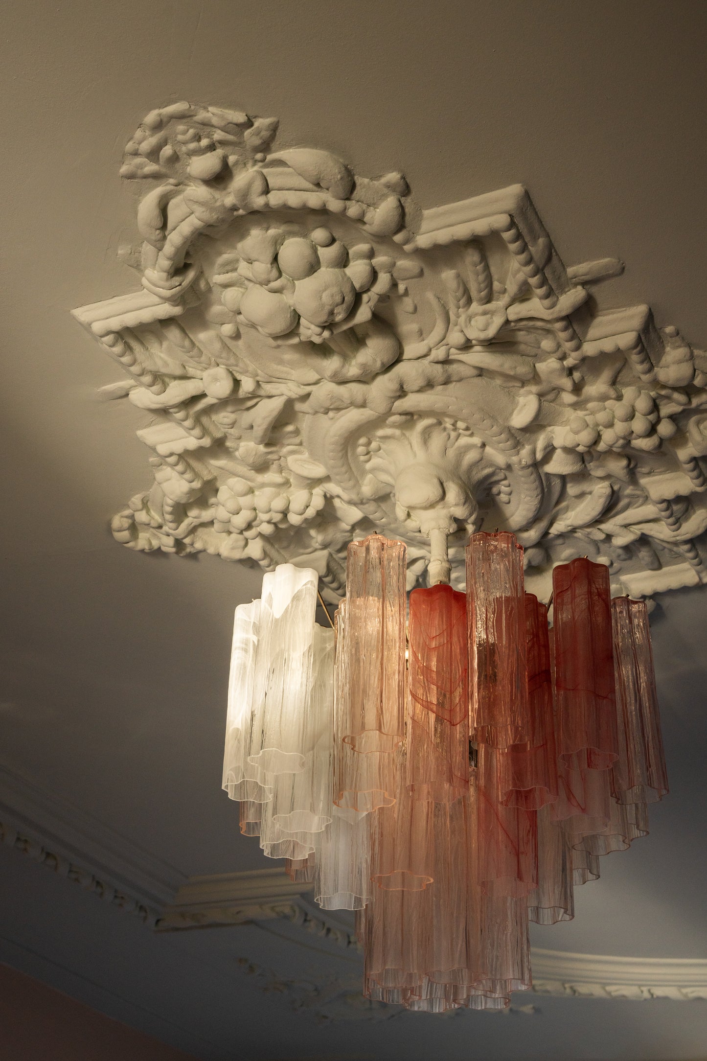 Chandelier Sakura pink & alabaster mix - medium