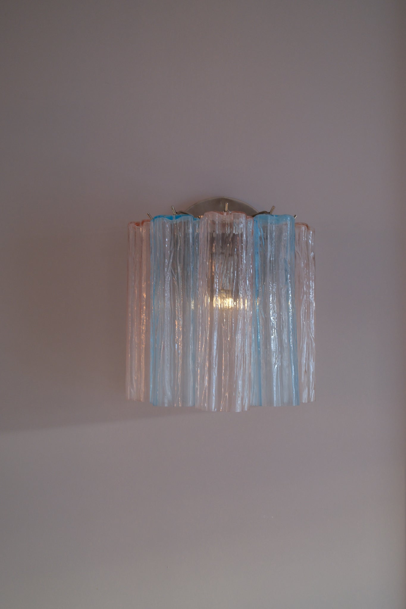 Wall light Sakura pink & blue - small