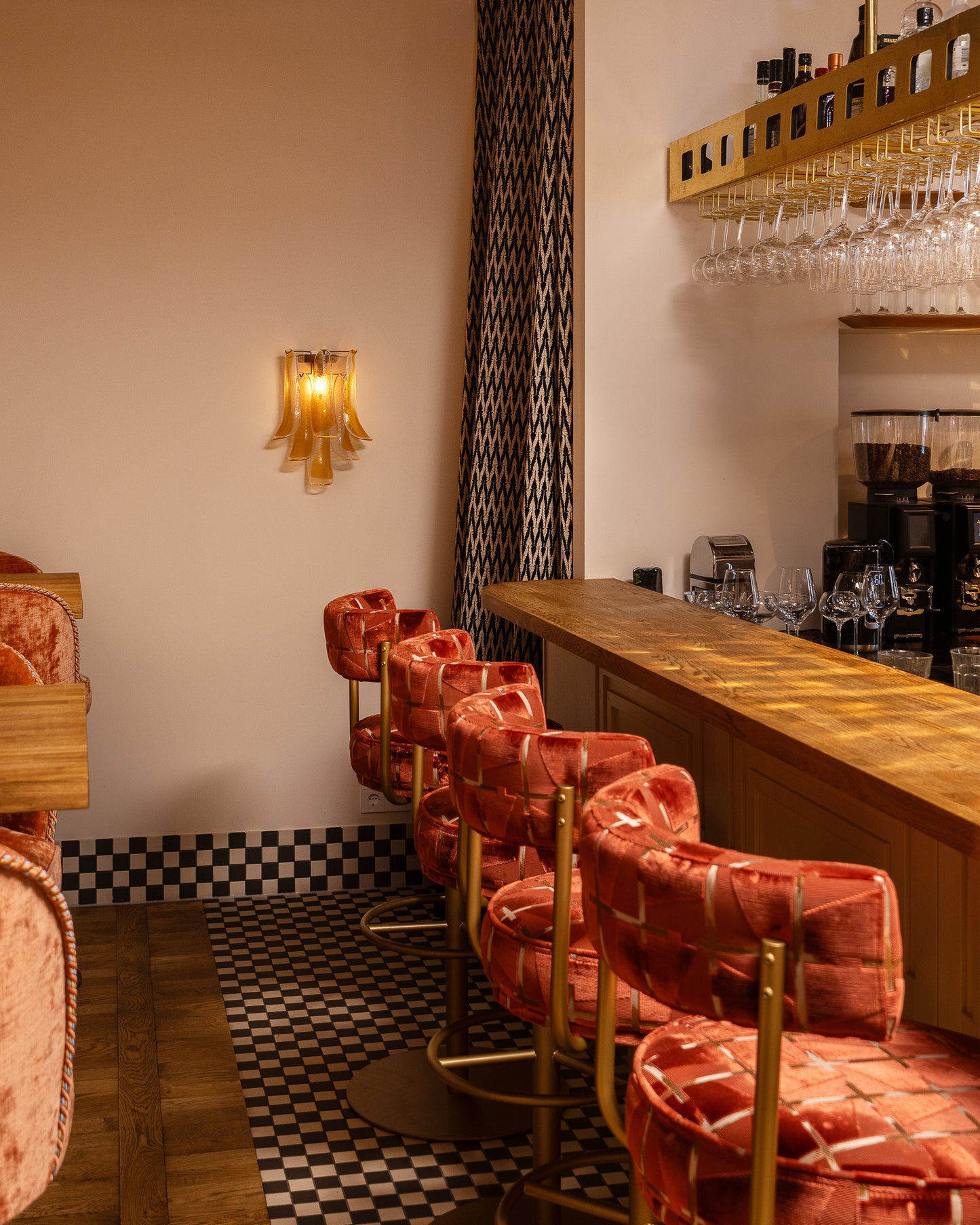 Wall light Willow amber