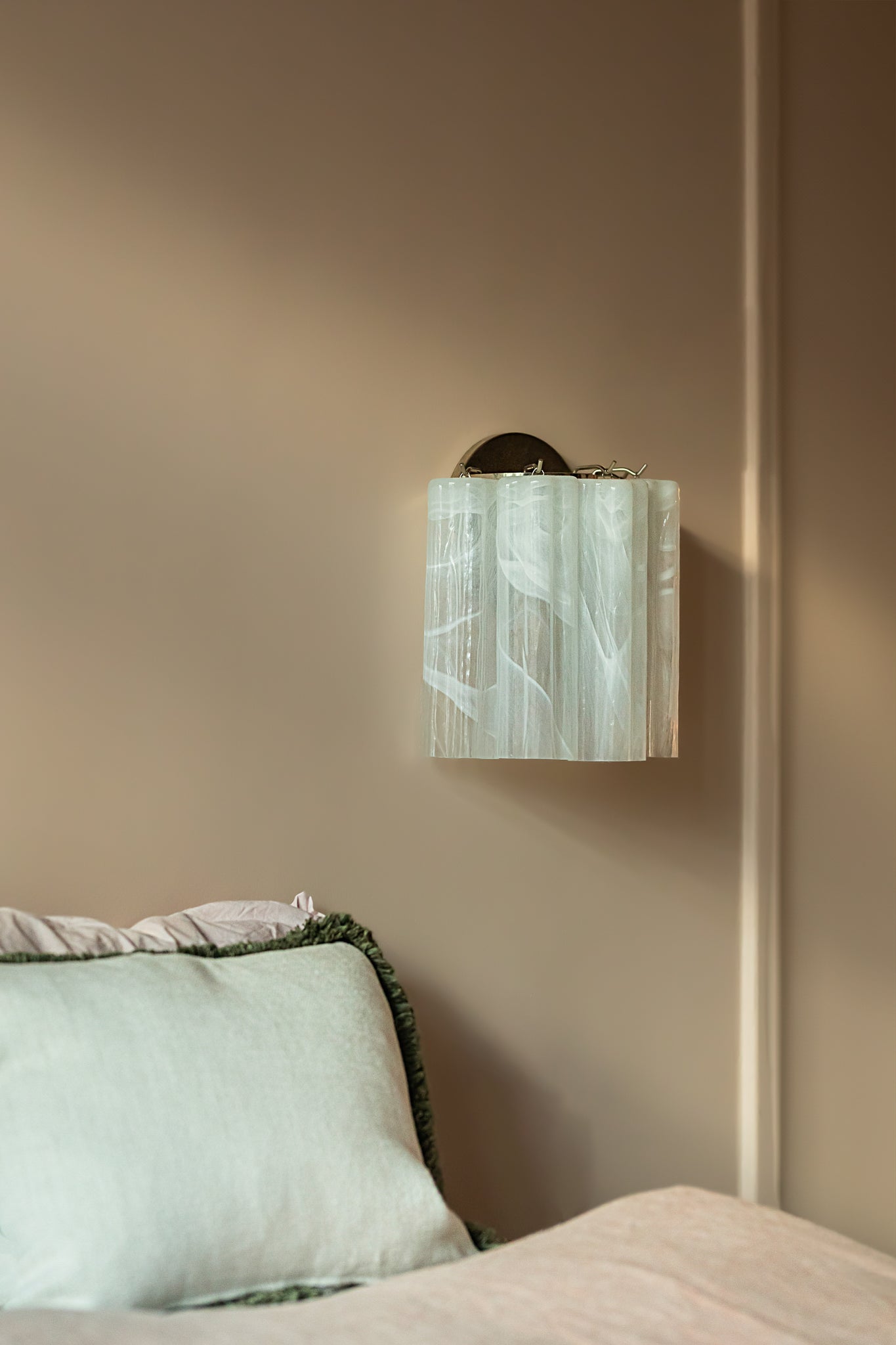 Wall light Sakura alabaster white - small