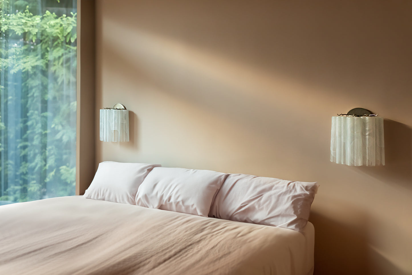 Wall light Sakura alabaster white - small