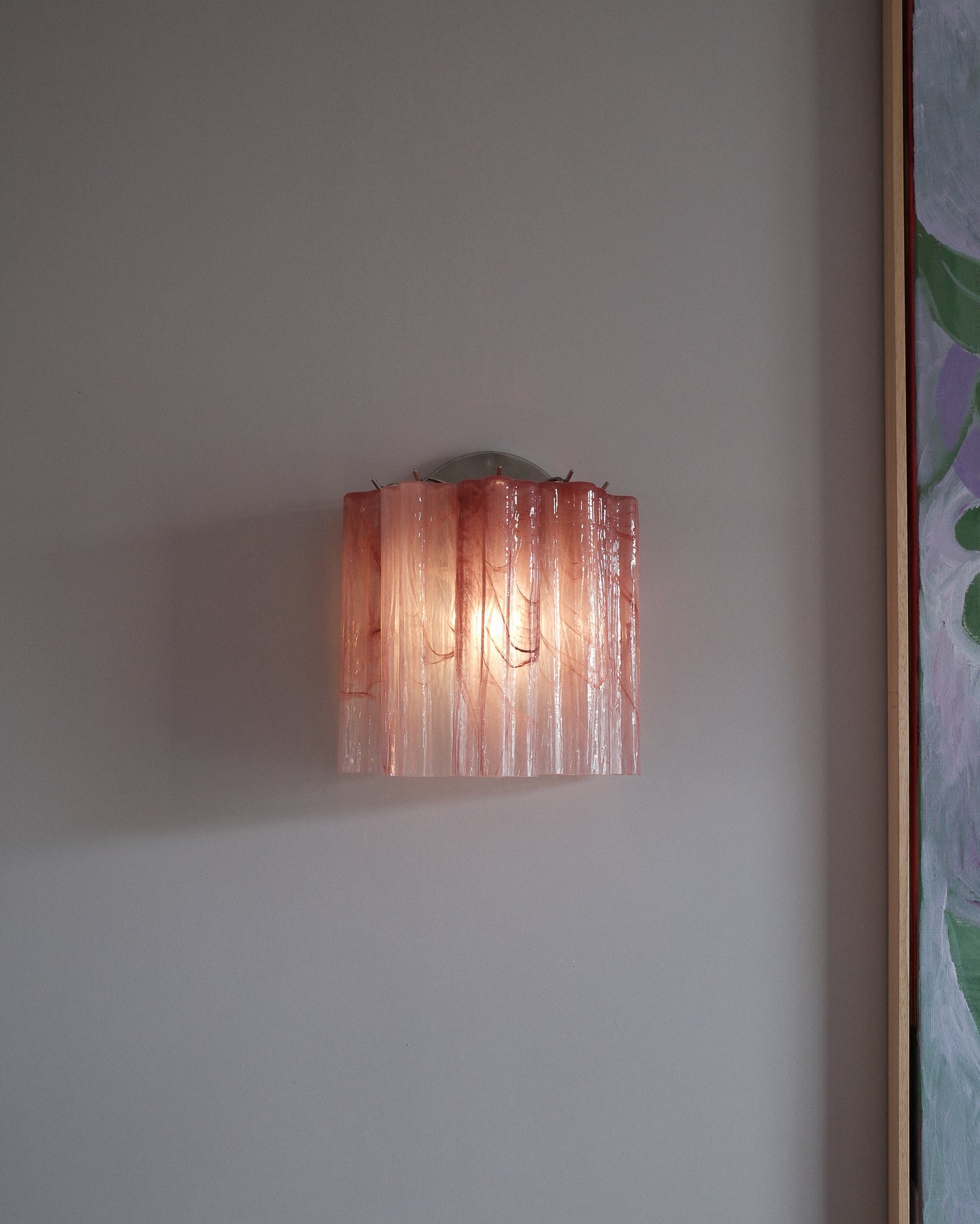 Wall light Sakura alabaster pink - small