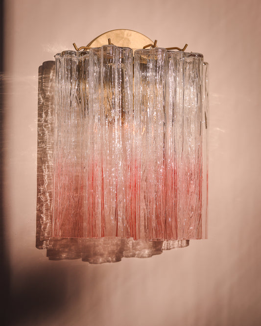 Wall light Sakura transparant to pink - medium