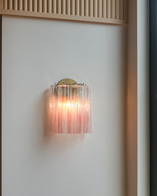 Wall light Sakura transparant to pink - medium