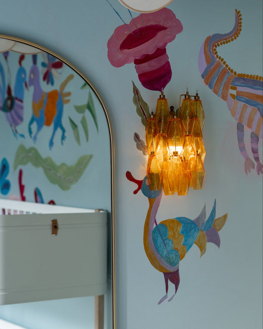 Wall light Chloe amber