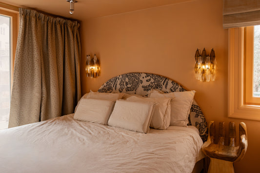 Wall light Chloe brown & transparant