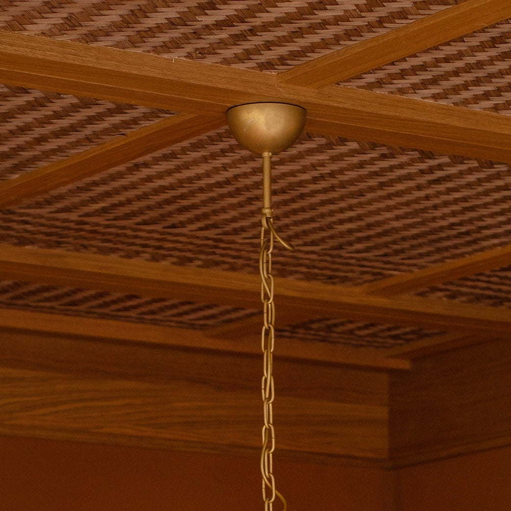 Chandelier Willow caramel & white - medium