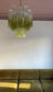 Chandelier Sakura green to transparant - small