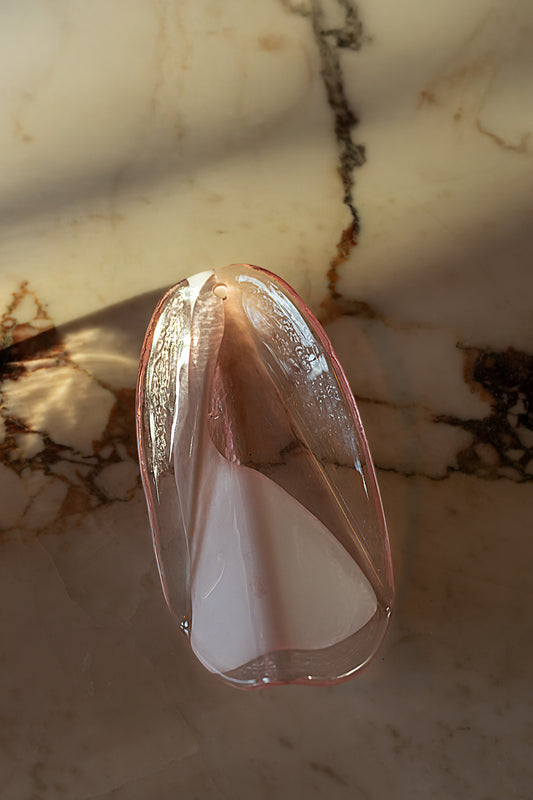 wall light Caia pink & white - small