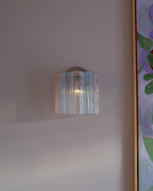 Wall light Sakura pink & blue - small