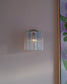 Wall light Sakura pink & blue - small