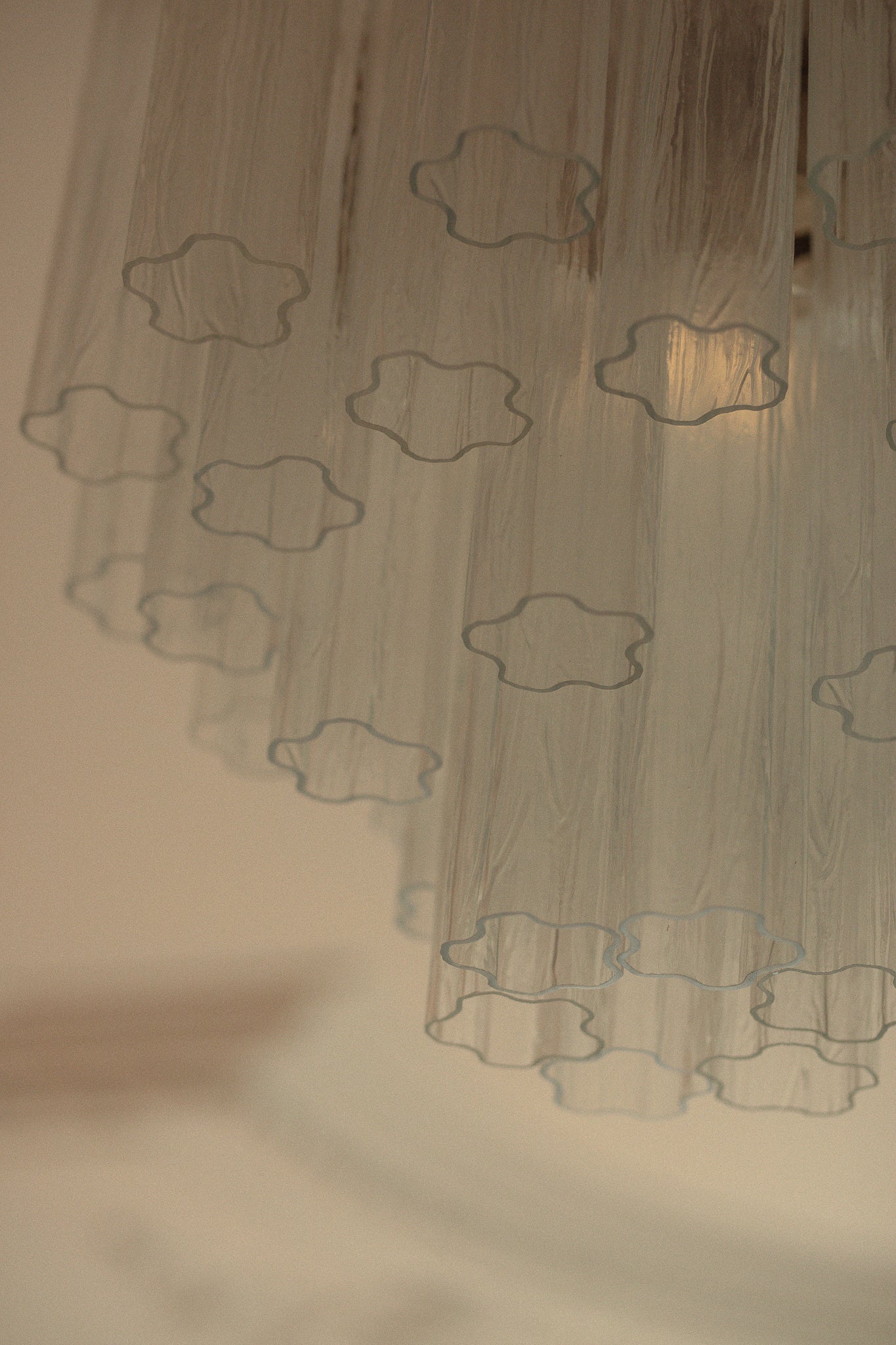 Chandelier Sakura transparant -  large