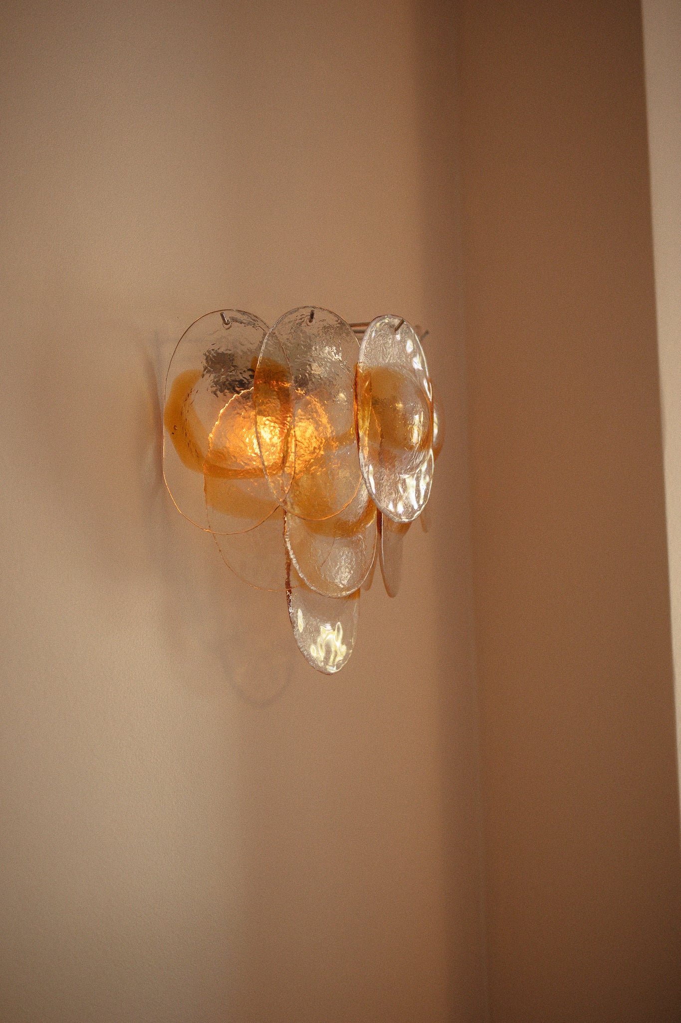 wall light Celeste amber - medium