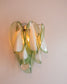 wall light Caia green & white - small