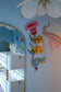 Wall light Chloe amber & transparant