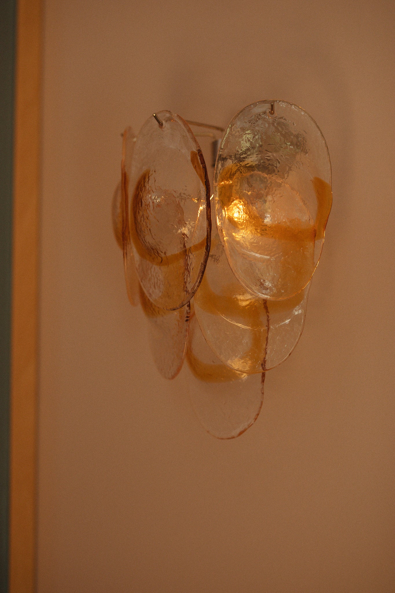 wall light Celeste amber - small